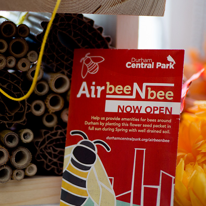 Durham Central Park Air Bee N Bee seed package design by Kompleks Creative.